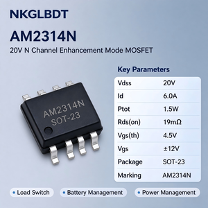 NK XP2306GN דיודת בטיחות להרכבה על פני השטח SOT-23 חבילה 20V מתח <span class=keywords><strong>12V</strong></span> התנגדות פנימית Id6a - Product Image 3