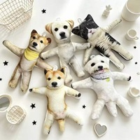 Peluche mignonne chat, chien, mini souris avec armature intégrée et rembourrage en coton et coton PP