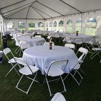 Mesa Plegable de Plástico HDPE Blanco de Alta Calidad, Diseño Moderno y Simple, Resistente, para Banquetes al Aire Libre, Fabricada en China, Venta Caliente Transfronteriza