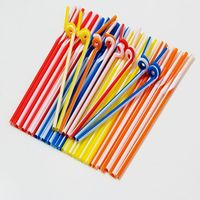 Vente en gros de pailles colorées biodégradables en plastique écologique pla pailles à boire jetables compostables paille Boba
