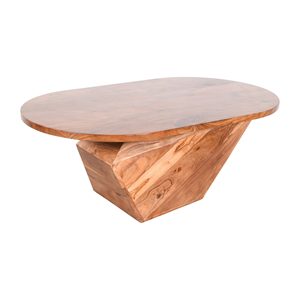 Mesa de Centro de Madera de Acacia Sólida de Lujo Minimalista, Muebles para el Hogar, Mesa de Salón con Diseño Elegante y Estructura Resistente - Product Image 3