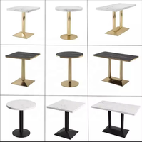 Tables de restaurant durables, variété de styles interchangeables, adaptées aux restaurants de restauration rapide, cafés, tables à manger