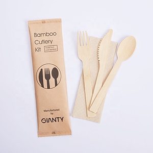 170Mm Phân Hủy Sinh Học Tre Đồ Dùng Dùng Tre Dùng Một Lần Dao Kéo Đặt Phân Hủy Sinh Học Đồ Ăn Cho Đảng Cắm Trại - Product Image 1