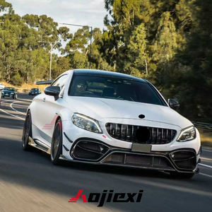 Parachoques delantero de fibra de carbono estilo IMP para <span class=keywords><strong>Mercedes</strong></span> <span class=keywords><strong>Benz</strong></span> W205 <span class=keywords><strong>Clase</strong></span> C AMG C43 C63 2015-2021 Kit de carrocería de coche de instalación perfecta - Product Image 3