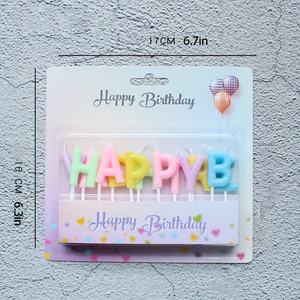 Merri Wish Anniversaire Décoré Gâteau <span class=keywords><strong>Bougies</strong></span> Creative Joyeux Anniversaire Fête <span class=keywords><strong>Bougies</strong></span> Coloré Lettre Conception Anniversaire Lettre <span class=keywords><strong>Bougies</strong></span> - Product Image 2