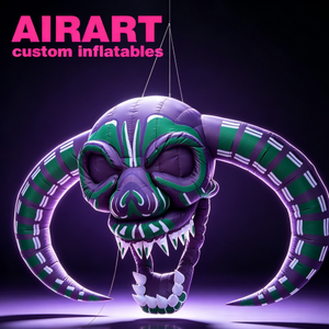 Cabezas <span class=keywords><strong>de</strong></span> Calavera Inflables con Cuernos <span class=keywords><strong>de</strong></span> Toro, Cabeza <span class=keywords><strong>de</strong></span> Calavera Verde Inflable para Colgar y Poner en el Suelo, Decoración <span class=keywords><strong>de</strong></span> Calavera <span class=keywords><strong>de</strong></span> Zombi para Halloween - Product Image 3