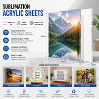 Feuilles acryliques personnalisées en gros pour sublimation, impression par transfert thermique, souvenirs personnalisés, récompenses et plaques personnalisées