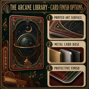 The Arcane Library Premium - Carte Collezionabili in Metallo a 3 Strati - Arte Fantasy Scura Squisita con Finitura in Oro 24K e Confezione Regalo di Lusso - Product Image 6