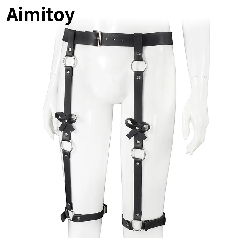 Aimitoy correa de la cintura a la pierna ajustable arnés para mujeres Sexy ropa interior de la Liga