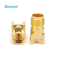 Connecteur RF à montage sur PCB femelle de 2.92mm DC-40GHz matériau en laiton pour applications de soudure