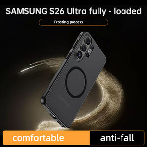 Étui magnétique pour téléphone portable S26 Ultra, design autocollant, antichoc, PC+TPU, couleur unie, maintien magnétique puissant pour - Product Image 5