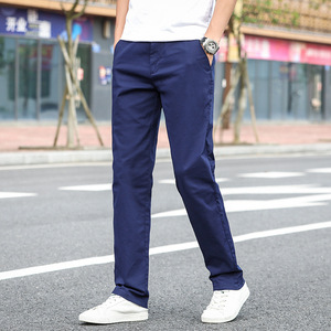 Summer High Quality Casual Thin <span class=keywords><strong>Slim</strong></span> <span class=keywords><strong>Chino</strong></span> Pants Mens Wholesale Men Business Trousers - Product Image 4