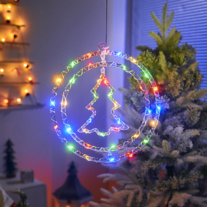 Luces giratorias LED con Árbol de Navidad Reno y <span class=keywords><strong>campana</strong></span> luces giratorias Iluminación exterior de Navidad colgante a tarifa mayorista - Product Image 4