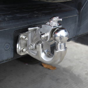Pièces de <span class=keywords><strong>remorque</strong></span> usinées CNC, motif tête d'aigle personnalisé pour pare-chocs arrière de voiture, accessoires de fixation 85x45mm - Product Image 5