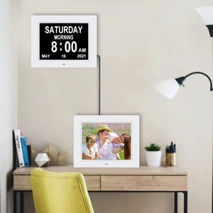 8-inch nhựa bền trường hợp kỹ thuật số Đồng hồ điện tử với báo động vĩnh viễn lịch và ngày hiển thị chúng tôi cắm LCD module - Product Image 4