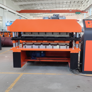 เครื่องม้วนโปรไฟล์อาคารแบบสองชั้น CNC เครื่องทำกระเบื้องลูกฟูกหลังคาชั้นเดียว - Product Image 1