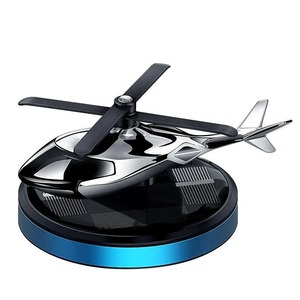 Ambientador para Auto <span class=keywords><strong>con</strong></span> Diseño de Helicóptero Solar, Difusor de Perfume Rotatorio <span class=keywords><strong>con</strong></span> Hélice, Accesorios Decorativos de Aromaterapia para Interiores de Auto - Product Image 1