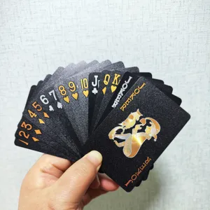 欧洲市场最新设计银色智能扑克牌标志印刷扑克牌Jogo De Baralho Pokerkarte Cartes jouer