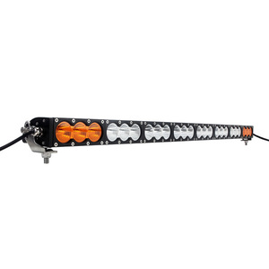 Barra Luminosa <span class=keywords><strong>LED</strong></span> Bicolore 43 Pollici 240W, Faro Off-road Bianco Ambra Giallo, Fascio Combinato Spot e Flood, Luce da Lavoro e Immersione - Product Image 2