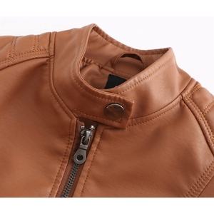 Chaqueta de cuero genuino de alto rendimiento para mujer, para invierno, transpirable, cómoda, nuevo diseño, con tejido de punto. - Product Image 6