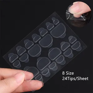 Double Sided Press on Adhesive Tabs Nail Glue For Press On Sticker False Nail Art Adhesive Tapes Jelly Glue