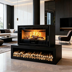 <span class=keywords><strong>Caminetto</strong></span> in Legno Autoportante Personalizzabile con Supporto Opzionale per Diversi Stili di Arredamento Domestico - Product Image 6