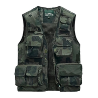 Offre Spéciale unisexe Logo personnalisé gilet d'extérieur avec multi-poches respirant Polyester coton pêche journaliste veste en gros