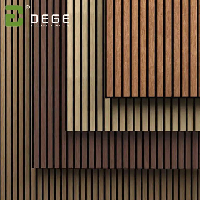 3D Mdf wood Pet Strip Sound-Absorbing fluted panel Acoustic Board Solid oak Wooden soundproof Slat Panel For Wall Panels ceiling