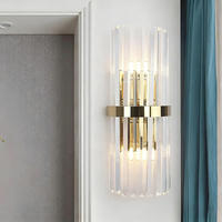 Applique Murale LED en Cristal de Luxe Nordique pour Salon, Chambre, Escalier, Couloir, Chevet - Intensité Réglable