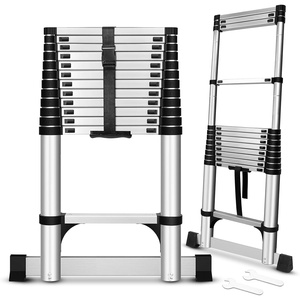 Telescopic Ladder 5.1m Folding 12 Steps Retractable Portable Aluminum Ladder for Home Use - Product Image 1