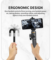 Caméra endoscopique industrielle BRK-50 de haute qualité, 30FPS, compatible OEM, smartphone, réparation de moteurs automobiles, usage domestique, portable