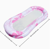 Bouée de piscine gonflable confortable en PVC pour adultes, avec design en maille, idéale pour les fêtes au bord de la piscine