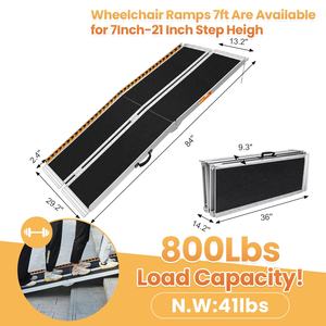 <span class=keywords><strong>Rampe</strong></span> d'accès <span class=keywords><strong>pliable</strong></span> en aluminium pratique pour fauteuil roulant, <span class=keywords><strong>rampe</strong></span> d'accès pour <span class=keywords><strong>escalier</strong></span>, <span class=keywords><strong>rampe</strong></span> d'accès pour bus, certifiée ISO/CE, en vente - Product Image 2