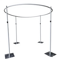 Support de toile de fond rond en aluminium réglable SPR Factory pour événements, mariages et décorations de fête - Vente en gros
