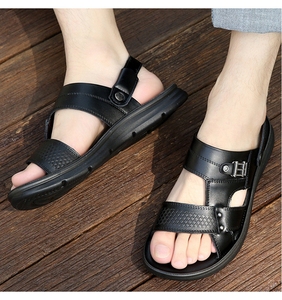 Sandalias Retro de Alta Calidad para Hombre, Nuevas Sandalias de Playa Casuales de Verano, Sandalias de Cuero, Pantuflas de Doble Uso, Arrastre Frio - Product Image 3