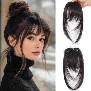 วิกผมสังเคราะห์ LH132 3 ชิ้น ทรงผมบังหน้าแบบตรง ฐานลูกไม้ ความหนาแน่น 100% เส้นใยทนความร้อนสูง เหมาะกับทุกรูปหน้า - Product Image 5