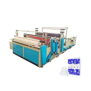 Máquina de corte e rebobinamento de papel higiênico de alta eficiência, máquina conversora e rebobinadora de rolo de papel