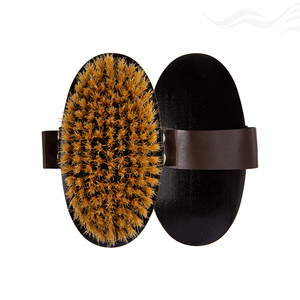 <span class=keywords><strong>Brosse</strong></span> de massage sèche en <span class=keywords><strong>bois</strong></span> ovale LOGO pour drainage lymphatique, <span class=keywords><strong>anti</strong></span>-<span class=keywords><strong>cellulite</strong></span>, avec sangle en PU, pour brossage à sec et exfoliation corporelle à l'huile - Product Image 1