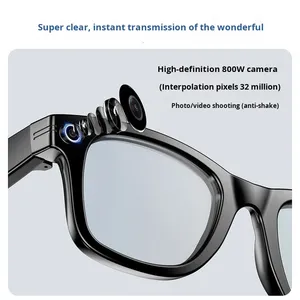 Lunettes Intelligentes IA avec Caméra HD 800W Pixels, Enregistrement Photo/Vidéo, Appel Vocal et Traduction pour la Vie Quotidienne - Product Image 2