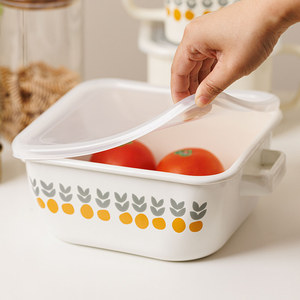Olla <span class=keywords><strong>para</strong></span> Sopa de Cerámica Ecológica de Grado Alimenticio, 22 cm, 3.5 L, Cuadrada, Esmaltada y Gruesa, con Tapa de Vidrio - Product Image 3