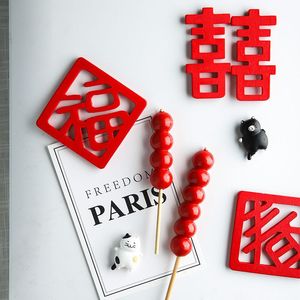 Piccolo regalo di capodanno festa di capodanno Festival di primavera matrimonio piastrelle di legno decorazione di nozze <span class=keywords><strong>per</strong></span> la casa - Product Image 2