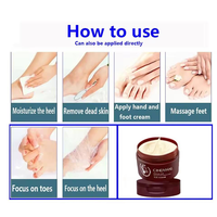 Crème hydratante et lissante pour mains et pieds à l'huile de cheval, en gros, en stock usine, produits de soin hivernal
