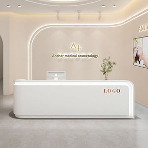 Estética médica minimalista Clínica dental Mostrador de recepción Hotel corporativo Recepción Cuadrado Salón de belleza Mostrador de cajero - Product Image 3