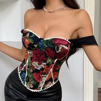 Corsé Transpirable Ecológico de Tallas Grandes para Mujer, Estilo Vintage con Efecto Push-Up, Ideal para Fiestas y Discotecas
