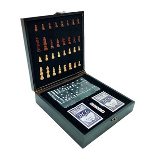 <span class=keywords><strong>Jeu</strong></span> d'échecs en bois 4-en-1 <span class=keywords><strong>Jeu</strong></span> de société éducatif multifonctionnel Jouet d'échecs et de cartes Fabricant Vente en gros directe - Product Image 5
