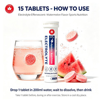 Tabletas Efervescentes de Electrolitos para Adultos al por Mayor, Bebida Deportiva para Hidratación, Sodio, Potasio, Magnesio, Vitamina B, Sin Azúcar
