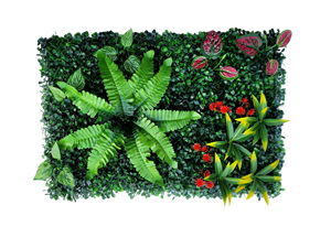 Panneaux de fleurs en <span class=keywords><strong>mousse</strong></span> de 20 pouces pour jardin, motif fougère, 60x40 modulaires, empilables, style MCM, pour restaurant moderne, verdure artificielle murale - Product Image 1