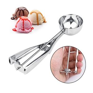 Manufacturers Press and Release Meat <b>Cookies</b> Ball Metal Stainless Steel Spoon Ice Cream Scoop With Easy - Product Image 3