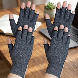 Wholesale Winter Half Finger Touchscreen Lightweight <b>Fingerless</b> Running <b>Gloves</b> for <b>Men</b> Women Outdoor Sports Training Fitness - Product Image 2