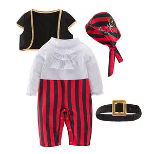 Costume de cosplay de capitaine <span class=keywords><strong>pirate</strong></span>, barboteuse pour bébé, body pour garçons, vêtements fantaisie de Noël, costumes d'Halloween, combinaison pour enfants - Product Image 5
